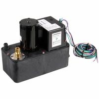 HARTELL Condensate Removal Pump: 208/230V AC, 1 gal Tank, 1/2 hp, 6.43 gpm, 30 ft Max. Head (MPN A3X-230). Key specifications — Nameplate Voltage: 208/230V AC; Brand: HARTELL; Included Accessories: Safety Switch; Plenum Rated: Yes.
