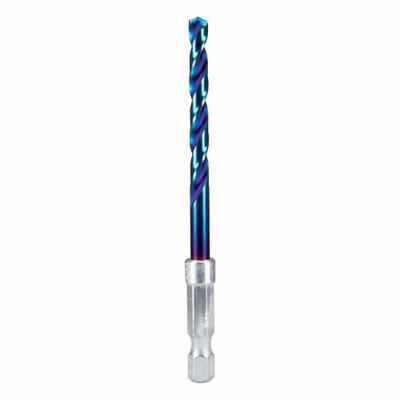 SPYDER Twist Drill Bit: 13/64", 137° Split Point, TiCN High Speed Steel - Spyder Mach-Blue Drill Bits