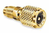 JB INDUSTRIES Quick Coupler: 3 in Lg, 180° Angle, Input 5/16 in Female SAE Right-Hand (MPN QC-S5S). Key specifications — Product Type: Quick Coupler; Brand: JB INDUSTRIES; Manufacturer Part Number: QC-S5S; Material: Brass.