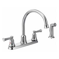 CFG Gooseneck Kitchen Faucet: Capstone, Brass, Widespread, Deck, 4 Mounting Holes, 1.5 gpm Flow Rate (MPN CA41613). Key specifications — Series: Capstone; Brand: CFG.