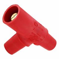 Tapping Tee: Female-Male-Female, Red, 600V AC, 400 A, Series 16 (MPN 16A22-UR). Key specifications — Brand: LEVITON; Gender Configuration: Female-Male-Female.
