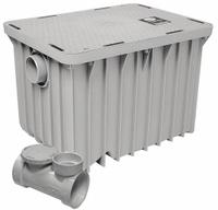 ENDURA Grease Interceptor: 40 lb Capacity, 20 gpm Flow Rate, 23 5/8 in Overall Wd, Gasket, Gasket (MPN 3920A02). Key specifications — Material: Plastic; Includes: Flow Control; Brand: ENDURA.