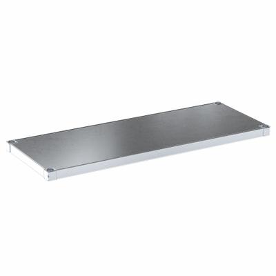 NEW AGE INDUSTRIAL Shelf: 48 in x 18 in, Solid Shelf, 400 lb Shelf Capacity, 18 ga - Shelves for Aluminum Open Metal Shelving