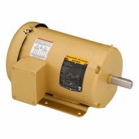 BALDOR General Purpose Motor: Rigid Base Mount, Totally Enclosed Fan Cooled, 1 hp, 208-230/460V AC (MPN EM3556T). Key specifications — Brand: BALDOR; Nameplate Voltage @ 60 Hz: 208-230/460V AC; Full Load Current @ 60 Hz: 3.6/1.8 A; Nameplate RPM @ 60 Hz: 1,155 RPM; Motor Enclosure: TEFC.
