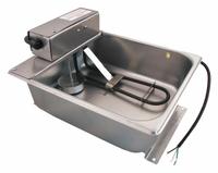 SUPCO Condensate Evaporator Pan: 7 1/2 qt cap., 8 gpd, 13 in L x 10 in W x 4 in H, 240V AC, 22 Gauge (MPN CP807-240). Key specifications — Material: Stainless Steel; Brand: SUPCO; Product Type: Condensate Evaporator Pan.