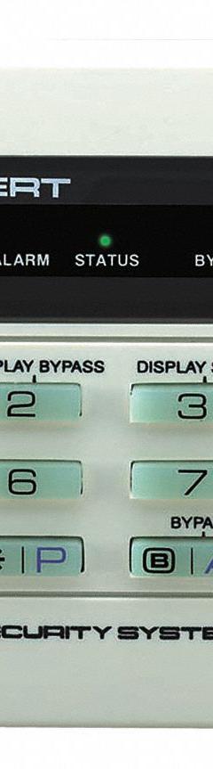 NAPCO Intrusion System Digital Keypads: 4 3/8 in Overall Ht, 1 1/8 in Overall Lg, LED (MPN RP1054E). Key specifications — Brand: NAPCO; Integral Zone Expander: No; Keypad Display Type: LED; Product Type: Keypad.