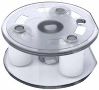 STENNER White Roller Assembly: Mfr Part # EC350, Polyethylene. Key specifications — Material: Polyethylene; Manufacturer Part Number: EC350; Product Type: White Roller Assembly.