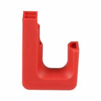PANDUIT J Hook: Clip-On without Locking Latch, 3/4 in Max. Bundle Dia., Nylon 6/6, Red, 50 PK (MPN JP75DW-L2). Key specifications — Material: Nylon 6/6; Includes Locking Latch: No; Color: Red; Brand: PANDUIT; Mounting Location: Threaded Rod; Mounting & Attachment (subhead): Clip-On without Locking Latch.
