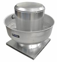 Upblast Exhauster: Belt Drive, Includes Drive Pack, 15 in Wheel, 2,443 cfm, ODP, 1 hp, 230/460V AC (MPN ALX150UBT30100M). Key specifications — Brand: CANARM; Base Shape: Square; Assembly: Assembled; Motor Enclosure: Open Dripproof; Nameplate Voltage: 230/460V AC; Mounting Location: Wall; For High-Static Pressure Applications: Yes; High-Efficiency Motor: No.