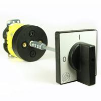 GIOVENZANA Switch: 42 A Current Rating, 600V AC (MPN A-102042G). Key specifications — Phase: Three; Features: Screw Clamp Connections; Manufacturer Part Number: A-102042G; Includes: 100mm Extension Shaft; Brand: GIOVENZANA; Mounting Style: Rear Panel.