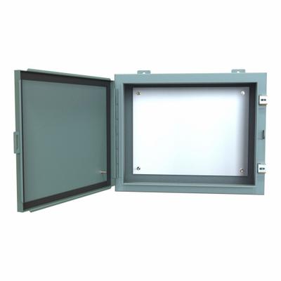 HAMMOND Electrical Enclosure: Steel, 16 in x 20 in x 8 in, NEMA 12/13, w/Panel - Steel Dust-Tight Enclosures