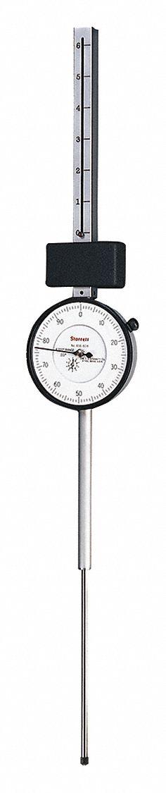 STARRETT Dial Indicator - Continuous Reading Back Lug Dial Indicators