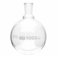 APPROVED VENDOR Boiling Flask: 1 L, Colorless, Round, 24/40 Compatible with Stopper Size (MPN FRB057-1000). Key specifications — Shape: Round; Body Color: Colorless; Brand: APPROVED VENDOR; Compatible with Stopper Size: 24/40; USP Specification: Type I.