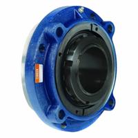 TIMKEN Flange Mount Bearing: Spherical Roller, 2 in Bore, Steel, Concentric Collar, 6 3/8 in Lg (MPN QVCW11V200ST). Key specifications — Bore Type: Cylindrical; Brand: TIMKEN; Lubricant Material: NLGI 2 Lithium Complex Grease; Mounting Bolt Size: 7/16 in; Split Housing: Not Split; System of Measurement: Inch.
