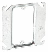 RACO Plaster Ring: Raised, 1/4 in Raised Ht, Steel, 4 in Overall Lg, 4 in Overall Wd (MPN 771). Key specifications — Brand: RACO; Material: Steel; Cover Design: Raised.