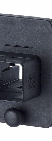 METZ CONNECT Bulkhead: Bulkhead, 1 Ports, Polyamides, IP65/IP6X/IPX7, 1 1/16 in x 1 1/2 in, Black (MPN 1401043302KE). Key specifications — Brand: METZ CONNECT; IP Rating: IPX7; Product Type: Bulkhead; Color: Black; Material: Polyamides; Compatible Inserts: E-DAT Industry USB Coupler Insert; Housing Type: Flange.