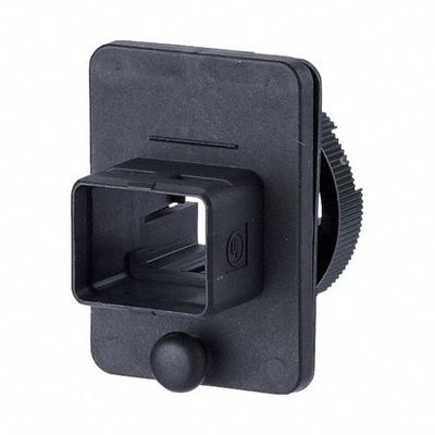 METZ CONNECT Bulkhead: Bulkhead, 1 Ports, Polyamides, IP65/IP6X/IPX7, 1 1/16 in x 1 1/2 in - Bulkhead-Mount Data & Network Connector Housings