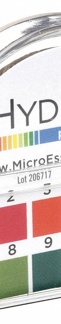 HYDRION pH Paper: 1 pH to 12 pH, 1.0 pH Resolution, 15 ft Overall Lg, 1/4 in Overall Wd, 75 Tests (MPN 3VZR6). Key specifications — pH Resolution: 1.0 pH; Brand: HYDRION.