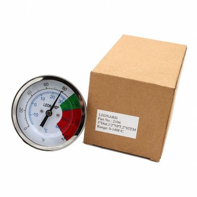 LEONARD VALVE Dial Thermometer: Compatible with 270-LF Series/370-LF Series Series - Repair Kits & Replacement Parts for Mixing Valve