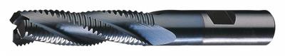 CLEVELAND Roughing End Mill: Cobalt, TiCN Coated, 6 Flute, Coarse Pitch, 2" Mill Dia - General Purpose Cobalt Roughing End Mills