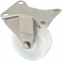 APPROVED VENDOR Plate Caster: Corrosion-Resistant, Rigid, 5 in Wheel Dia, 1 9/16 in Wheel Wd, Roller (MPN BX-PO 125XR). Key specifications — attr1109528: White; attr1109541: APPROVED VENDOR; attr1172513: Rigid.