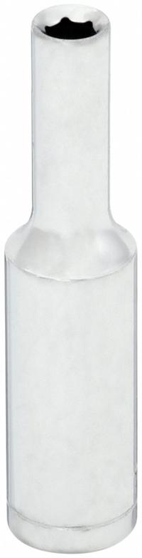 WESTWARD Socket: SAE, 1/4 in Drive Size, 3/16 in Socket Size, 6-Point, Deep, Chrome, 2 in Overall Lg (MPN 53YR20). Key specifications — attr1204417: WESTWARD; attr1204392: Chrome.