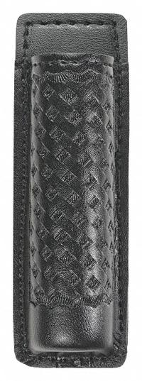 HEROS PRIDE Baton Holder: Black, Synthetic Leather, Basket Weave, 6 in x 2 1/4 in, Open Closure (MPN 1478W). Key specifications — attr188437: Black; attr188438: Synthetic Leather; attr188431: Flashlight Pouch.