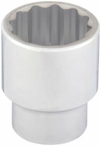 WESTWARD Socket: SAE, 1 in Drive Size, 1 1/2 in Socket Size, 12-Point, Std, Chrome, Socket (MPN 45J219). Key specifications — attr1204417: WESTWARD; attr1204392: Chrome.