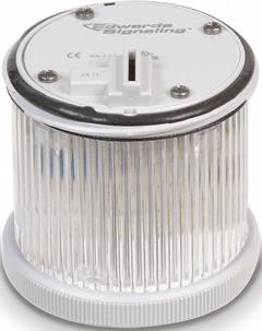EDWARDS SIGNALING Tower Light Module: Flashing/Steady, 24V AC/24V DC, White, 70 mm Overall Dia (MPN 270LEDMW24AD). Key specifications — Brand: EDWARDS SIGNALING; Compatible with Series: 200 Class; Lens Color: White; Operating Voltage: 24V AC; Manufacturer Part Number: 270LEDMW24AD.