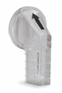 SCHNEIDER ELECTRIC Selector Switch Knob: 30 mm Compatible Switch Size, Extended Lever, Clear (MPN 9001C24). Key specifications — Compatible Product Type: Selector Switches; Compatible with Series: 9001SK; Brand: SCHNEIDER; Manufacturer Part Number: 9001C24; Compatible Switch Size: 30 mm.