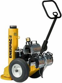 ENERPAC Lifting Jack: Cylinder Included, 100 ton Nominal Capacity, 37 in Min. Toe Clearance (MPN PRASA10027L). Key specifications — attr98873: ENERPAC.