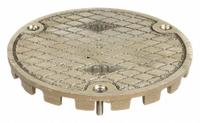JAY R. SMITH MFG. CO Strainer: 5 3/4 in Overall Dia, 3 3/4 in Overall Ht, Cast Iron, Bronze, Bronze (MPN 4020C04NB-NS). Key specifications — Color: Bronze; Resistance Properties: Vandal-Resistant; Brand: JAY R. SMITH MFG. CO; Finish: Bronze; Includes: Screws.