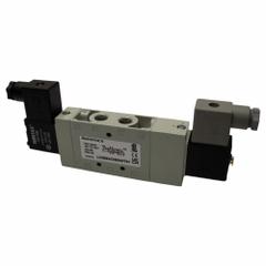 AVENTICS Solenoid Air Control Valve: Series L2, Double Solenoid, Four-Way / Three-Position, 24V DC (MPN L22BB652B060T61). Key specifications — attr1077526: L22BB652B060T61; attr1077536: Closed; attr1077589: Locking; attr1077598: Solenoid Air Control Valve; attr1077600: Solenoid Return.