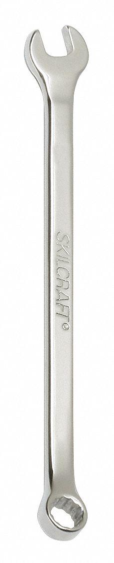 ABILITY ONE Combination Wrench: Alloy Steel, Chrome, 1/4 in Head Size, 4 1/2 in Overall Lg, Offset (MPN 5120-01-645-4847). Key specifications — attr309539: 1/4 in; attr309567: No; attr324930: ABILITY ONE.