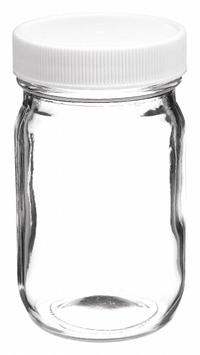 WHEATON Sampling Bottle: 125 mL, 48-400 mm, Colorless, 24 Bottles, 52 mm Body Dia, Soda Lime Glass (MPN W216929). Key specifications — Brand: WHEATON; Graduated: No; Pre-Cleaned: None; Body Color: Colorless; Screw Closure Size: 48-400 mm.