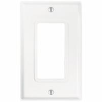 LEVITON Wall Plate: Decorator-Rocker, 1 Gang, White, Std Size (MPN 84401-G4W). Key specifications — Brand: LEVITON; Material: Stainless Steel.