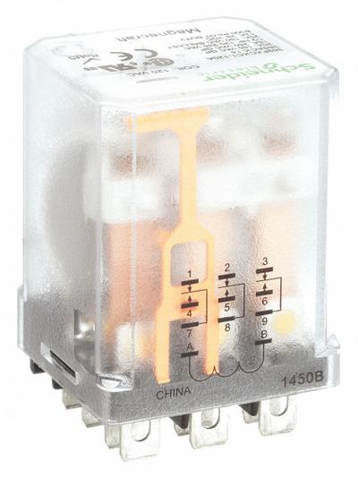 SCHNEIDER Enclosed Power Relay: Surface (Side Flange) Mounted, 20 A Current Rating - Surface-Mounted Relays