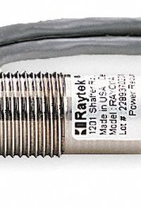 RAYTEK Fixed Mount Infrared Temperature Sensor: ISO 9001, RAYCI3A10L, 10 ft Cable Lg, 4:1, Fixed, 4. Key specifications — Manufacturer Part Number: RAYCI3A10L; Brand: RAYTEK; IP Rating: IP65; Maximum Output Voltage: 5V DC; Emissivity Adjustability: Fixed; Includes: Infrared Sensor; Distance to Spot Ratio: 4:1; Input Voltage: 24V DC.