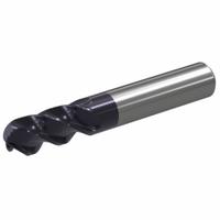 WIDIA Ball End Mill: Carbide, TiAlN Coated, 4 Flute, 1/8" Mill Dia, 1/2" LOC, 2" OAL (MPN W40BE03000RBT WU20PE)
