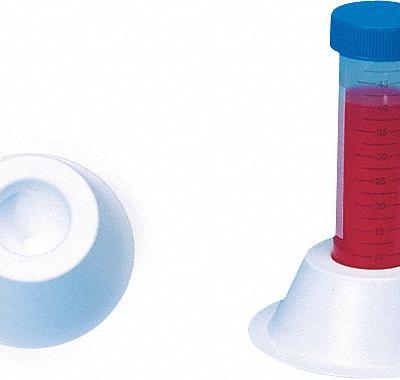 SP SCIENCEWARE Tube Rack: 1 in Overall Ht, Polystyrene, White, Tube, 1 Compartments, Benchtop - Lab Storage Racks