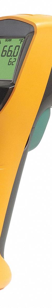 FLUKE Infrared Thermometer: Fluke-561/CWG, Included, Difference/Max Temp/Min Temp, Full Size Body. Key specifications — Features: Fabric Hook-and-Loop Fastener Pipe Probe for Superheat, Sub-Cooling, and other Contact and Ambient Measurements; Testing Functions: Minimum Temperature; Standards: Class II Laser; Resolution °F: 0.1°F; Manufacturer Part Number: Fluke-561/CWG; Mounting Style - NEW: Tripod; Intrinsic Safety - NEW: Not Specified Intrinsically Safe; Includes Work Light - NEW: Work Light Included.