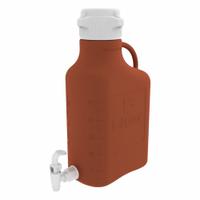 APPROVED VENDOR Plastic Carboys, Jerricans, & Jugs - Rectangular Plastic Carboys & Jerricans: 6.9 L (MPN 15K-1211-OEM). Key specifications — Autoclavable: Yes; Dispenser Location: Bottom; Features: Large Handles; Body Color: Amber; Brand: APPROVED VENDOR; Includes Closure: Yes; Mouth Size: Wide; Screw Closure Size: 83 mm.