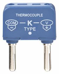 APPROVED VENDOR Thermocouple Adapter: Jack, For Type K Thermocouple Type, Dual Banana Plug (MPN 4JPN2). Key specifications — attr1276097: Jack; attr1276100: Nickel; attr1276082: Dual Banana Plug; attr1276092: APPROVED VENDOR; attr1276087: Blue; attr1276088: Plastic; attr1276089: 4JPN2.