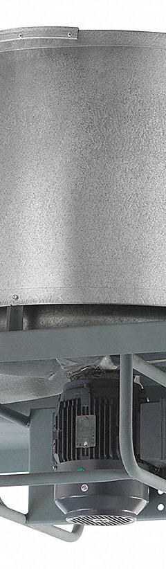 Axial Upblast Roof Exhaust Fan: Direct Drive, 30 in Blade, 10,440 cfm, TEFC, 3/4 hp, 230/460V AC, 3 (MPN AML-30-3/4-3-EXP). Key specifications — Number of Speeds: 1; Nameplate Voltage: 230/460V AC; Brand: AMERICRAFT FAN.