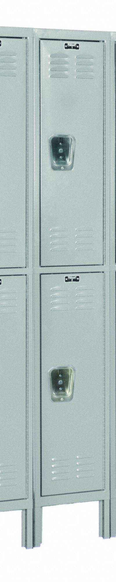 HALLOWELL Locker: 12 in x 12 in x 78 in - Louvered Metal Wardrobe Lockers