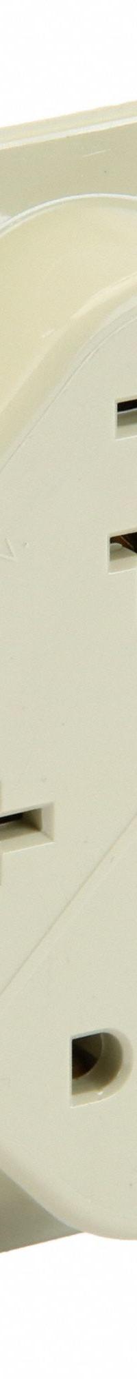 HUBBELL Receptacle: Quad, 5-20, Ivory, 125V AC, 20 A, 2 Pole / 3 Wire (MPN HBL420I)