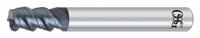 OSG Corner Radius End Mill: Carbide, WXS Coated, 3 Flute, 12 mm Mill Dia, 24 mm LOC, 2 mm Rad (MPN 3090522)