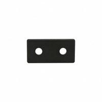 T-Slot Framing System Slot Cov: 10 Series, Inch, 2 in x 1/8 in x 1 in, Black, ABS, Matte (MPN 2025-PLAIN-1). Key specifications — Finish: Matte; Product Type: End Cap; Material: ABS; Includes Fasteners: Yes; Manufacturer Part Number: 2025-PLAIN-1; Brand: 80/20; System of Measurement: Inch.