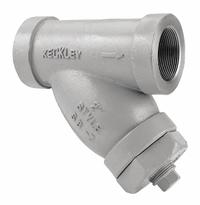 KECKLEY Y Strainer: 1 1/2 in, NPT, Perforated, 0.0625 in Screen Size, Carbon Steel, 5 5/8 in Ht (MPN 11/25THY-CS045P34-GTI-SB7). Key specifications — Brand: KECKLEY; Seal Material: 304 Stainless Steel; Manufacturer Part Number: 11/25THY-CS045P34-GTI-SB7; Screen Material: 304 Stainless Steel.