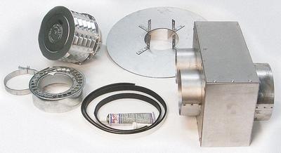 Dayton Venting: Compatible with Unit Heaters, 4 in Vent Dia, Intake/Vent Concentric Y - Venting for Gas Wall & Ceiling Heaters